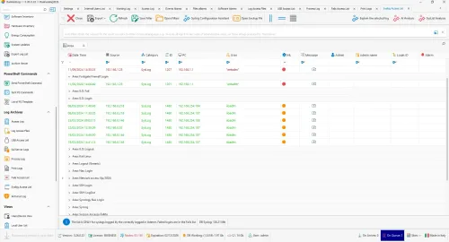 Syslog auditing